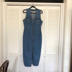 Asos Denim Midi Dress
